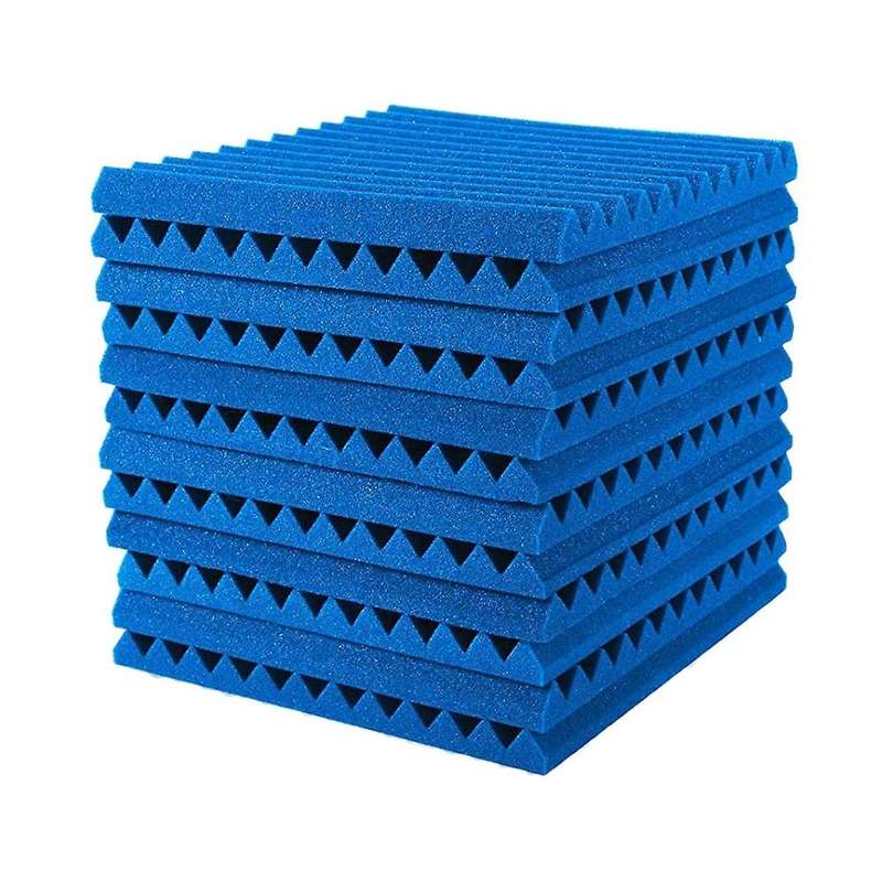 24 Pack Acoustic Foam Panels 1x12x12 Inches,with Fire Sound, for Home