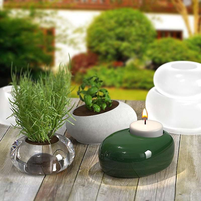 3pcs Tea Candle Candle Holder Resin Mould, Silicone Mould