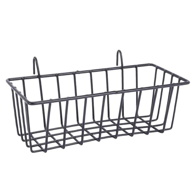 2 Pack Wall Grid Panel Hanging Wire Basket,grid Wall Storage Basket