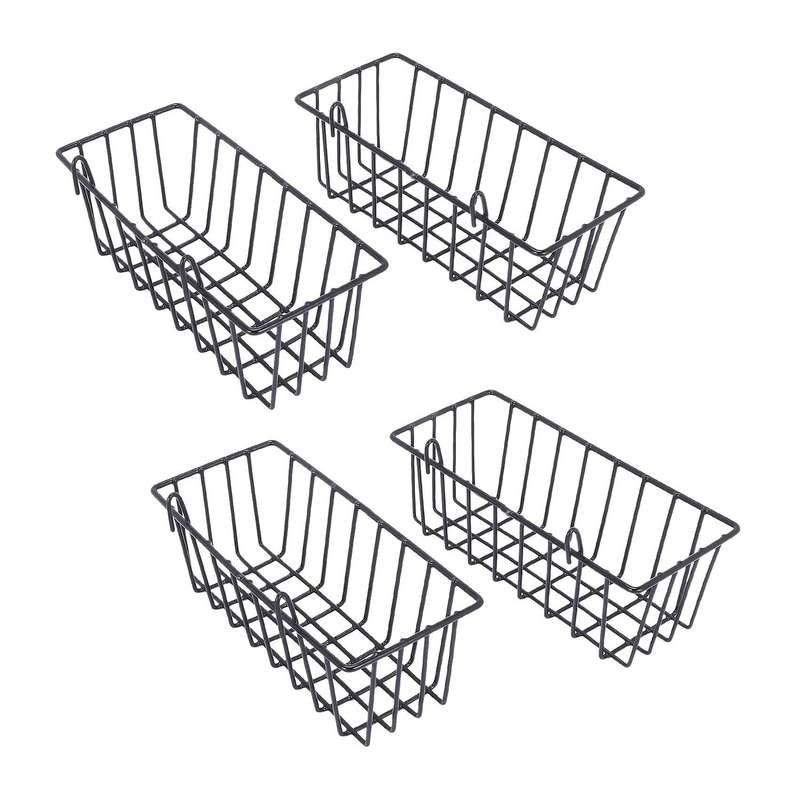 2 Pack Wall Grid Panel Hanging Wire Basket,grid Wall Storage Basket