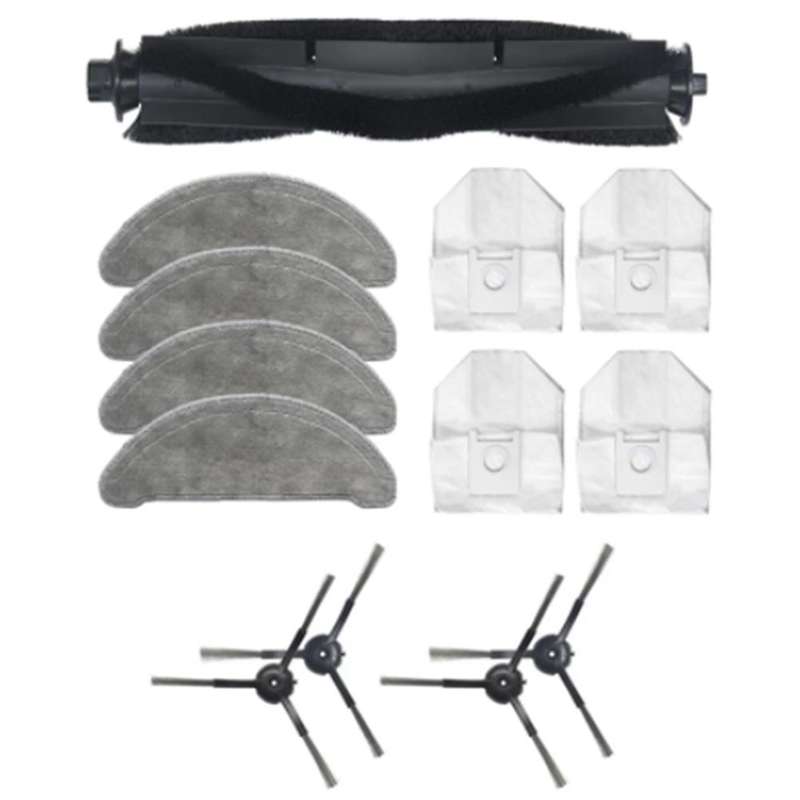 13pc for Xiaomi Roidmi Eve Plus Sweeper Side Main Brush Dust Bag Rag