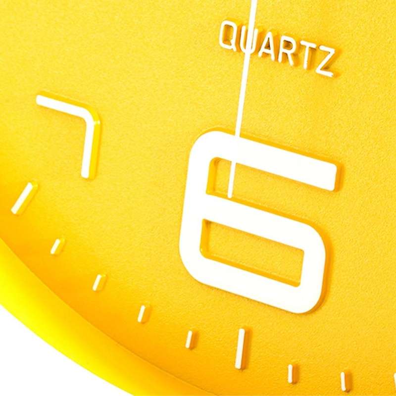Silent Nordic Creative Yellow Modern Home Simple Wall Clock