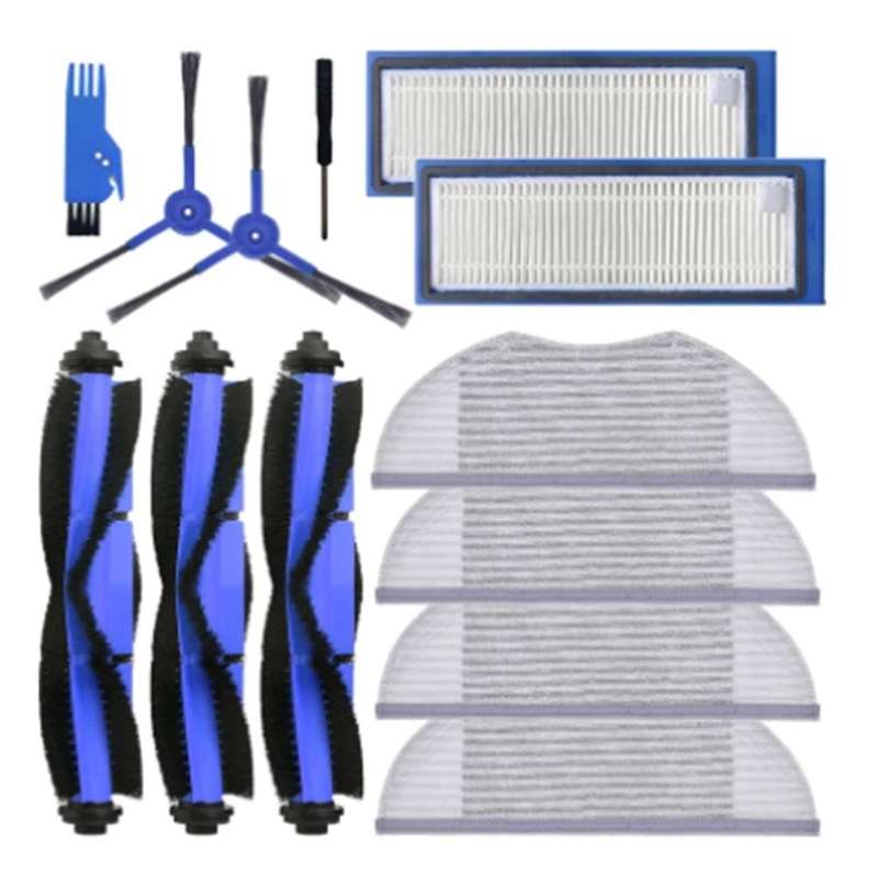 1set for Eufy Robovac L70 Mop Cloth Main Brush Hepa Filter Side Brush