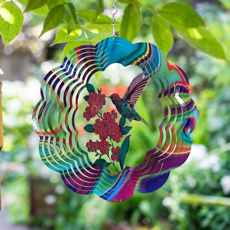 Wind Spinners for Outdoor Garden Decor 12in Kinetic Wind Chimes