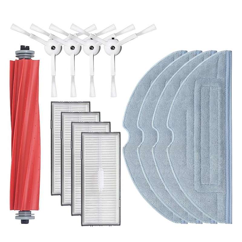 13pcs Main Side Brush Mop Cloth Filter for Roborock G10s/g10s Pro