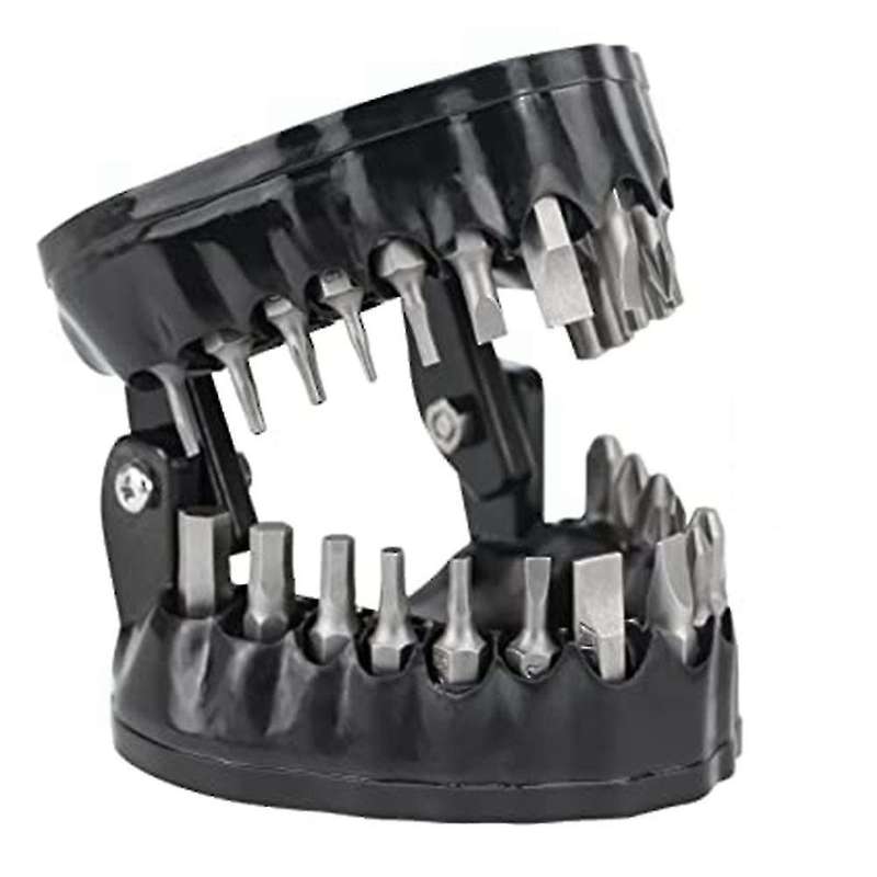 Denture Drill Bit Holder, 1/4inch Hex Bit Screwdriver,black