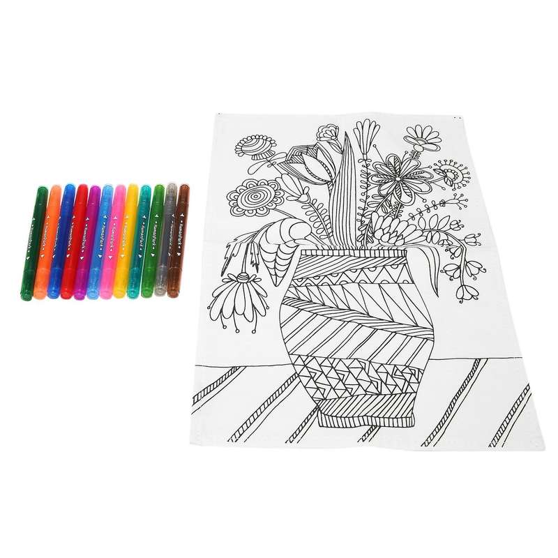 Doodle Decorative Painting Diy Doodle Crafts Canvas Painting(epergne)