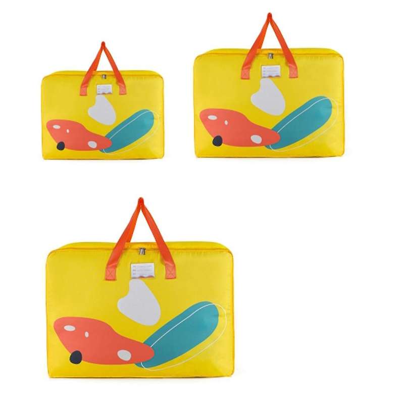 Clothes Storage Bags Cartoon Portable Box Pillow Quilt Blanket Home E