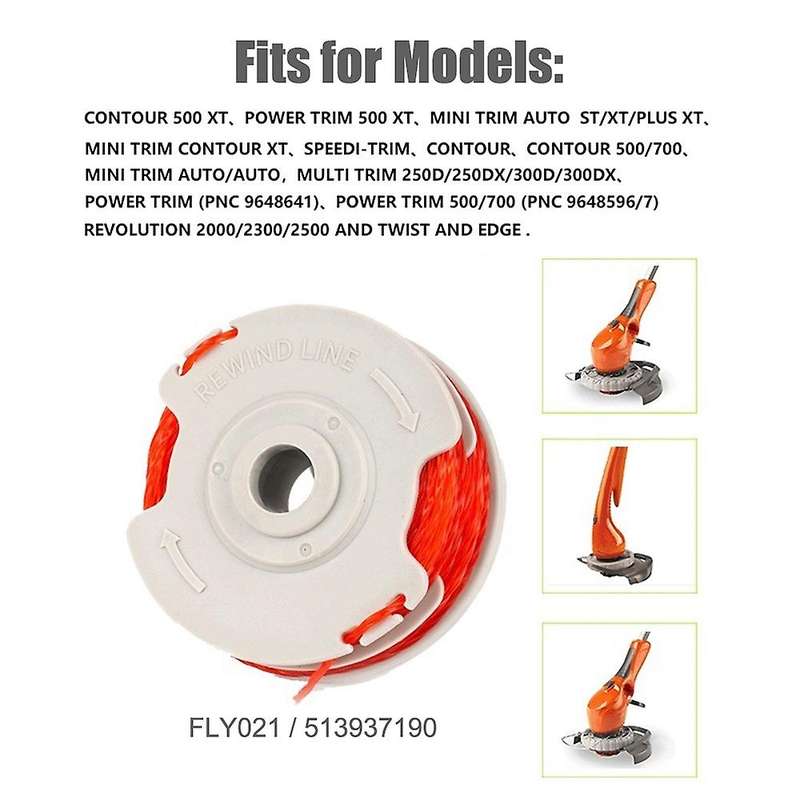 Double Autofeed Spool and Line String Trimmer Wire for Flymo Fly021