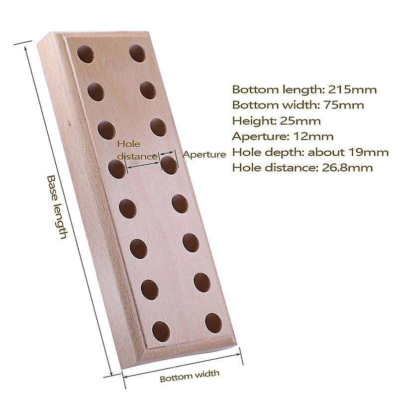 Wooden Plier Rack with 16 Holes for Pliers Stand Tool Storage