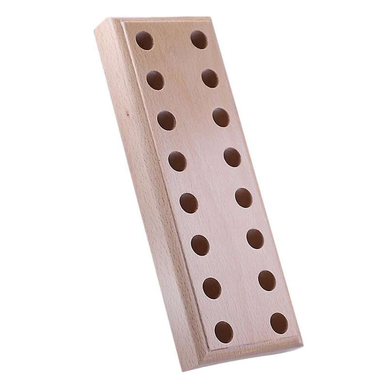 Wooden Plier Rack with 16 Holes for Pliers Stand Tool Storage