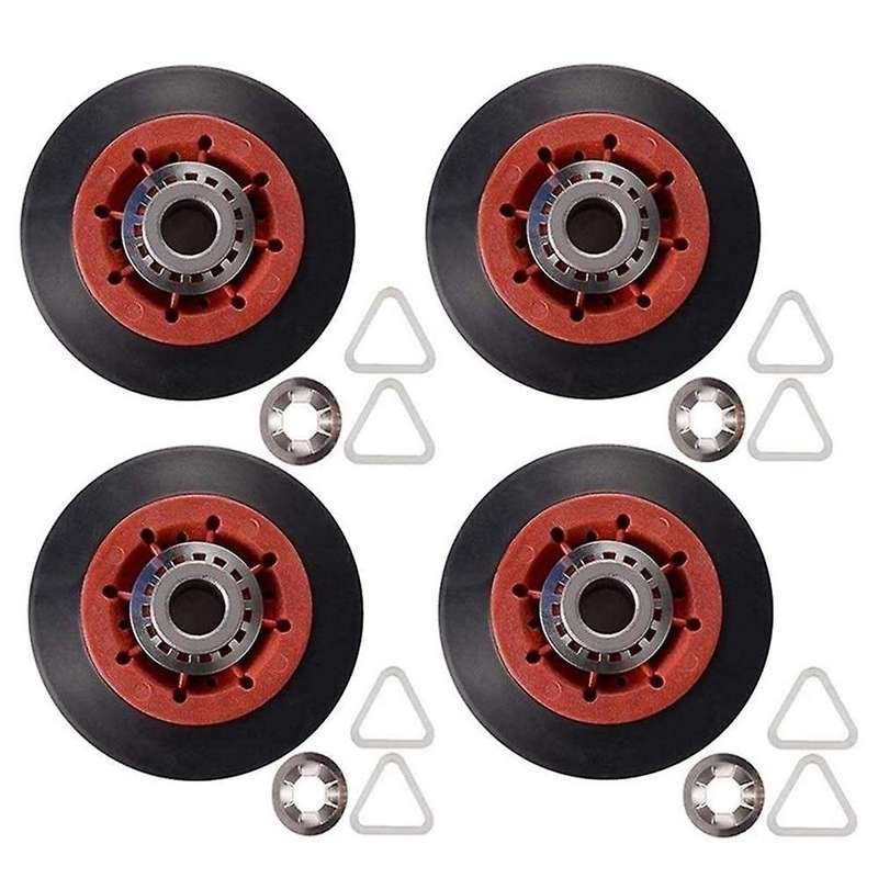4pcs Roller Drum Dryer Fit for Whirlpool, Kenmore - 8536974 Replaces