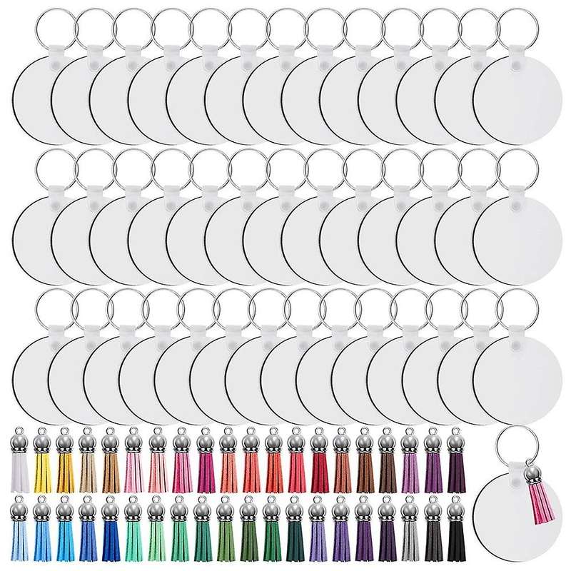 Sublimation Keychain Blanks Set-round