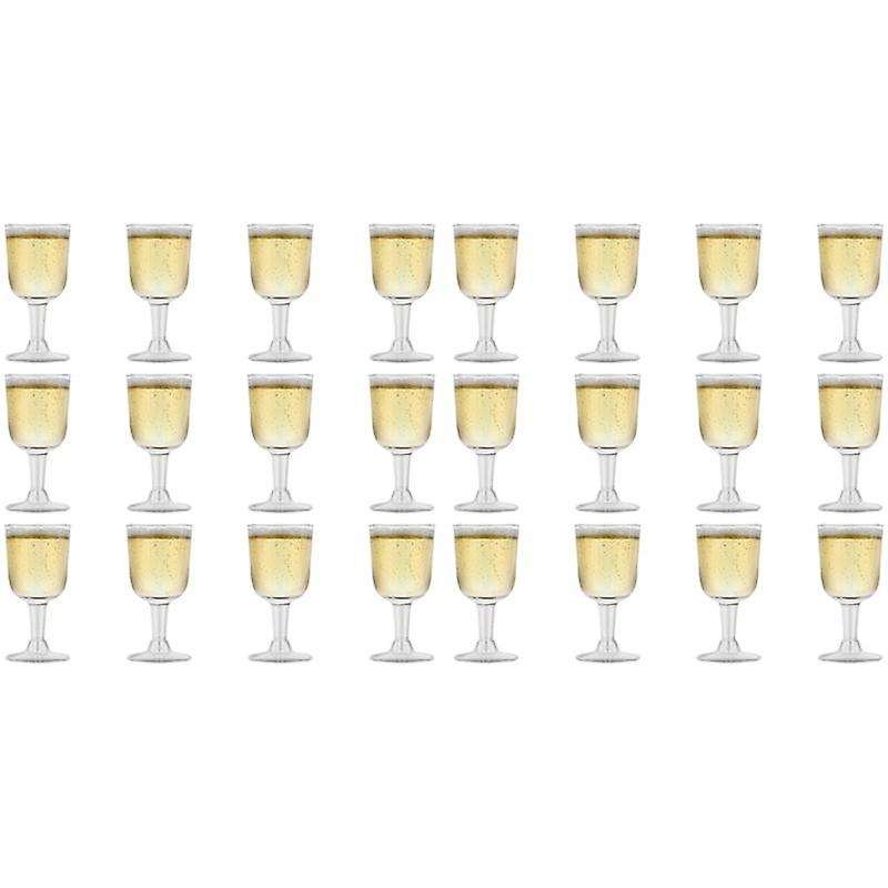 Clear Plastic Wine Glass Recyclable - Shatterproof Wine Goblet 12pcs