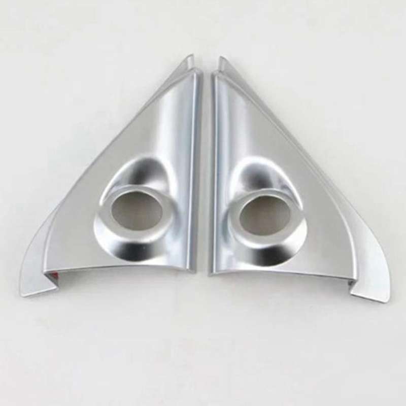 Matt Silver Front Door A Pillar Triangle Cover for Outlander 2013-19