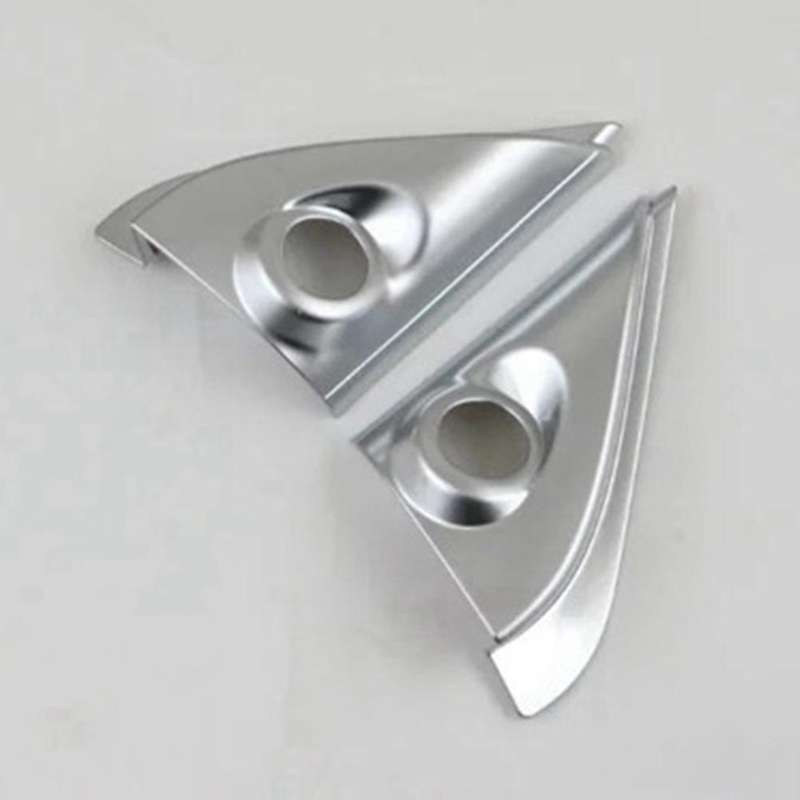 Matt Silver Front Door A Pillar Triangle Cover for Outlander 2013-19