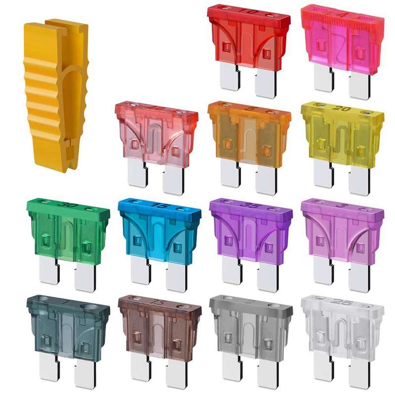260pcs Standard Blade Car Fuse Assortment,medium Blade Fuses Kit