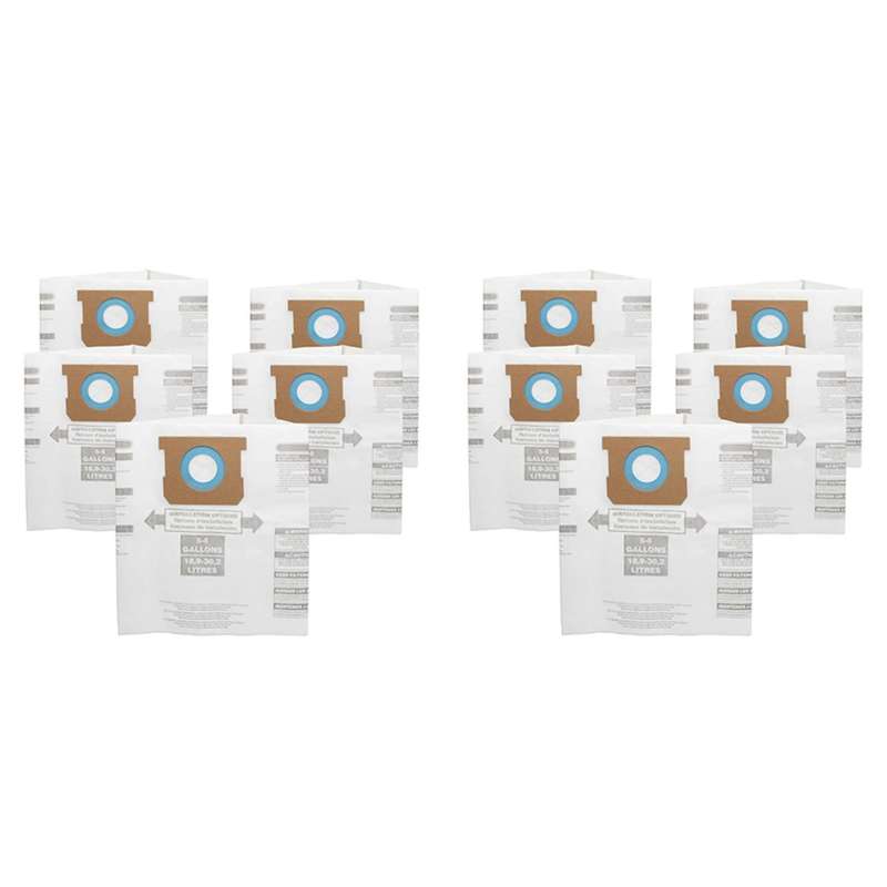 10pc Replacement Wet/dry Vacuum Bags Dust Bags for Shop-vac Ridgid