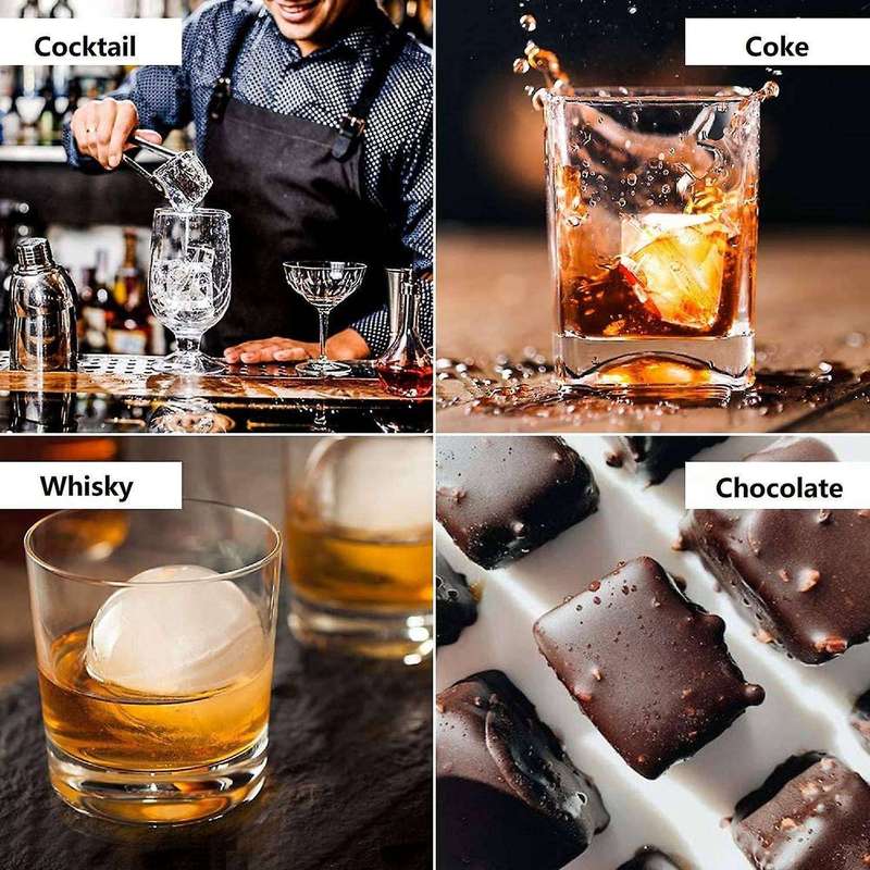 Ice-cube Tray,silicone Ice-cube Mold for Freezer (set Of 4)