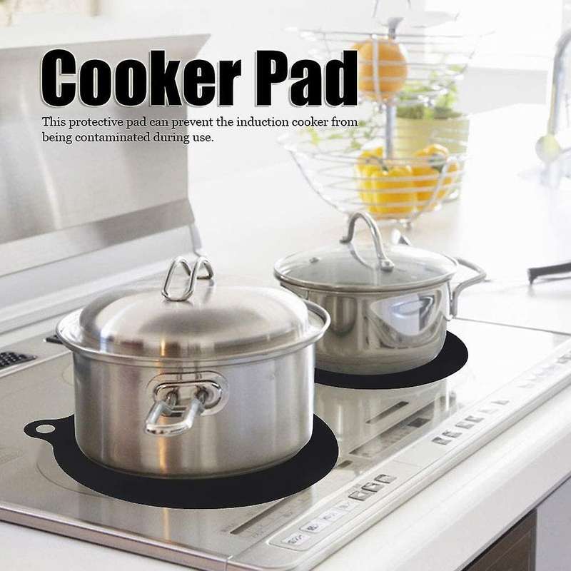 8pcs Household Silicone Induction Cooker Protector Mat Round Cooktop