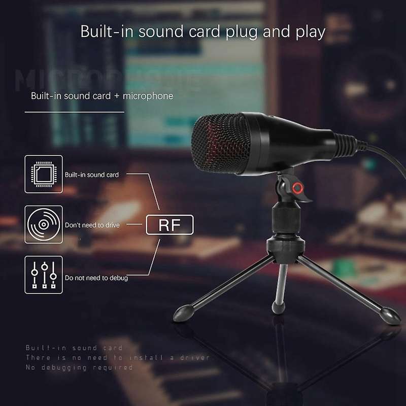 Condenser Usb Microphone for Studio Recording Live Streaming Video