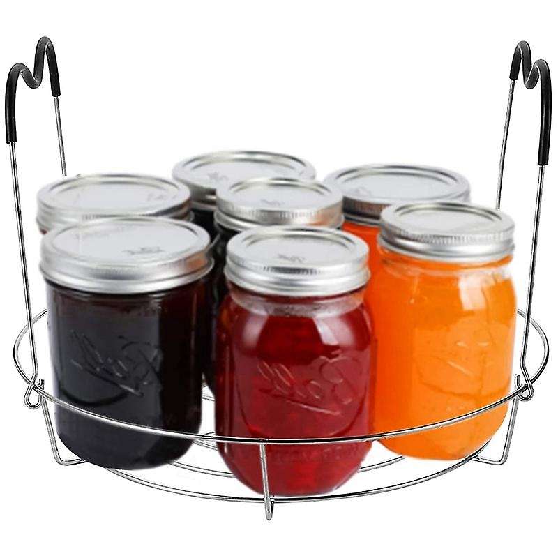 4 Pieces Canning Kit, 1pc Canning Rack+ 1pc Canning Jar Lifter Tong