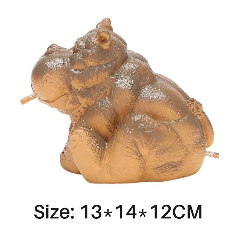 Hippo Piped Spitter Statue Water Feature Fountain Pond Garden Decor