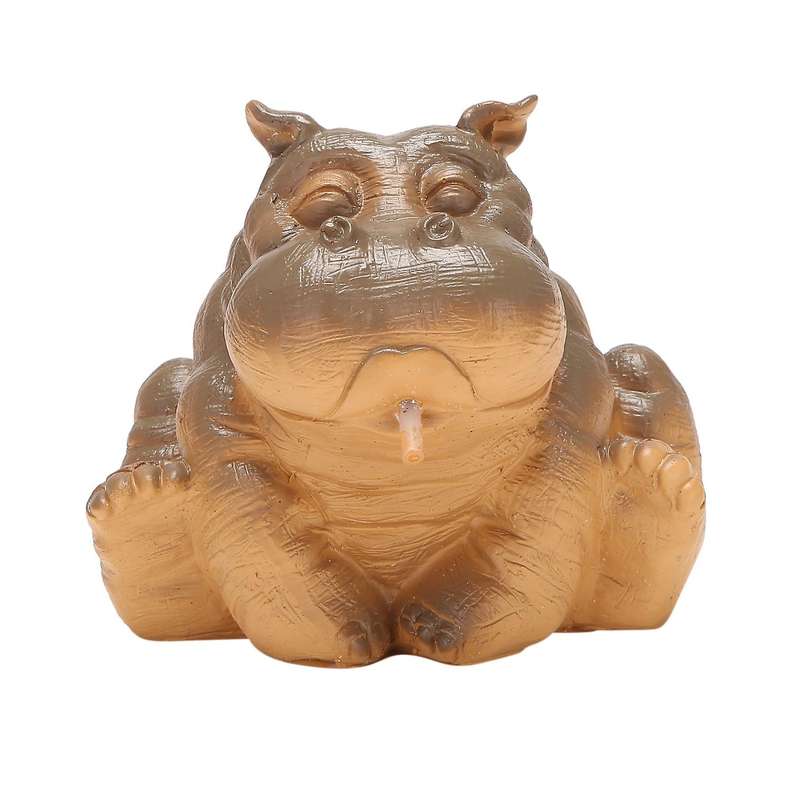 Hippo Piped Spitter Statue Water Feature Fountain Pond Garden Decor