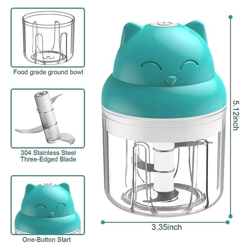 Electric Mini Garlic Chopper Mini Blender Vegetable Garlic Chopper