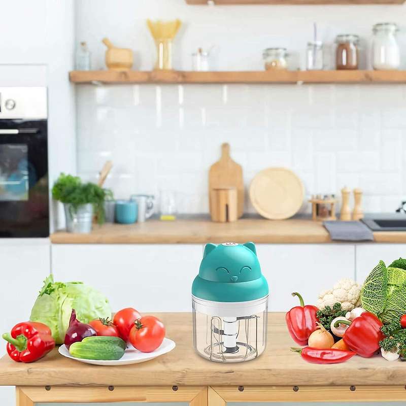 Electric Mini Garlic Chopper Mini Blender Vegetable Garlic Chopper