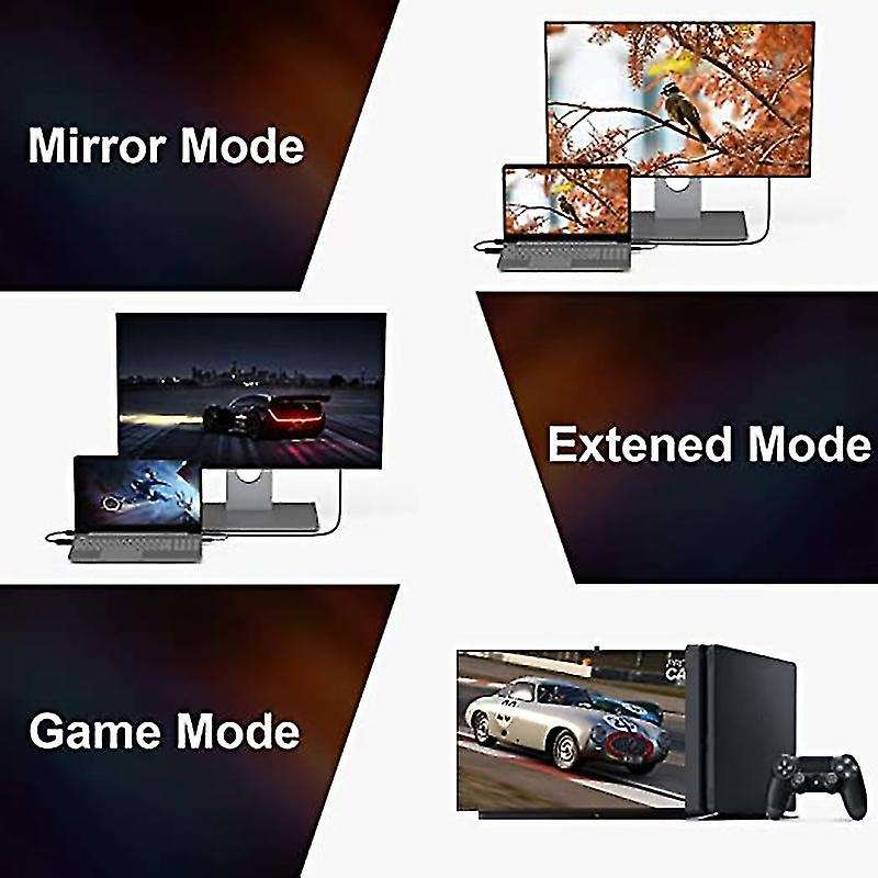 Hdmi-compatible to Dp Conversion Cable 4k 60hz with Usb Power Supply