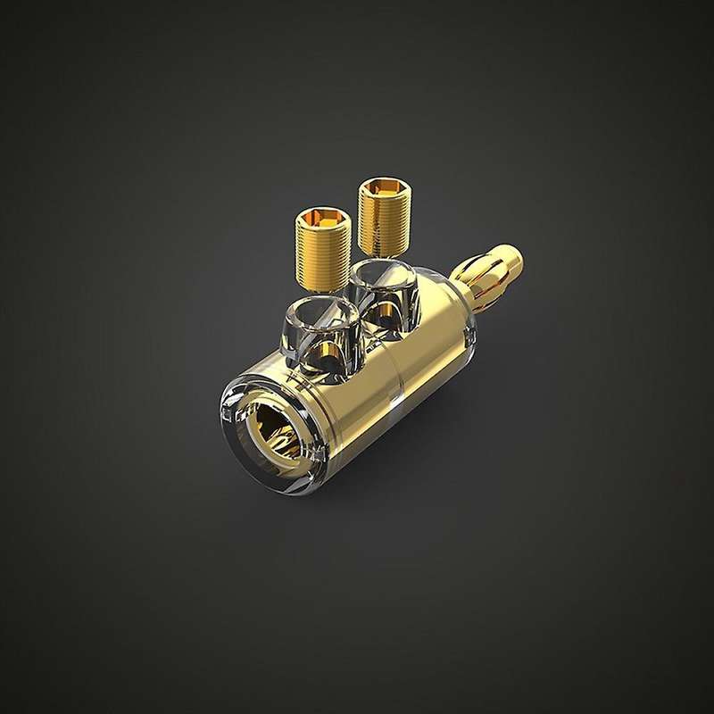 4 Pcs B553r Pure Copper Banana Head Solder-free Banana Plug, Gold