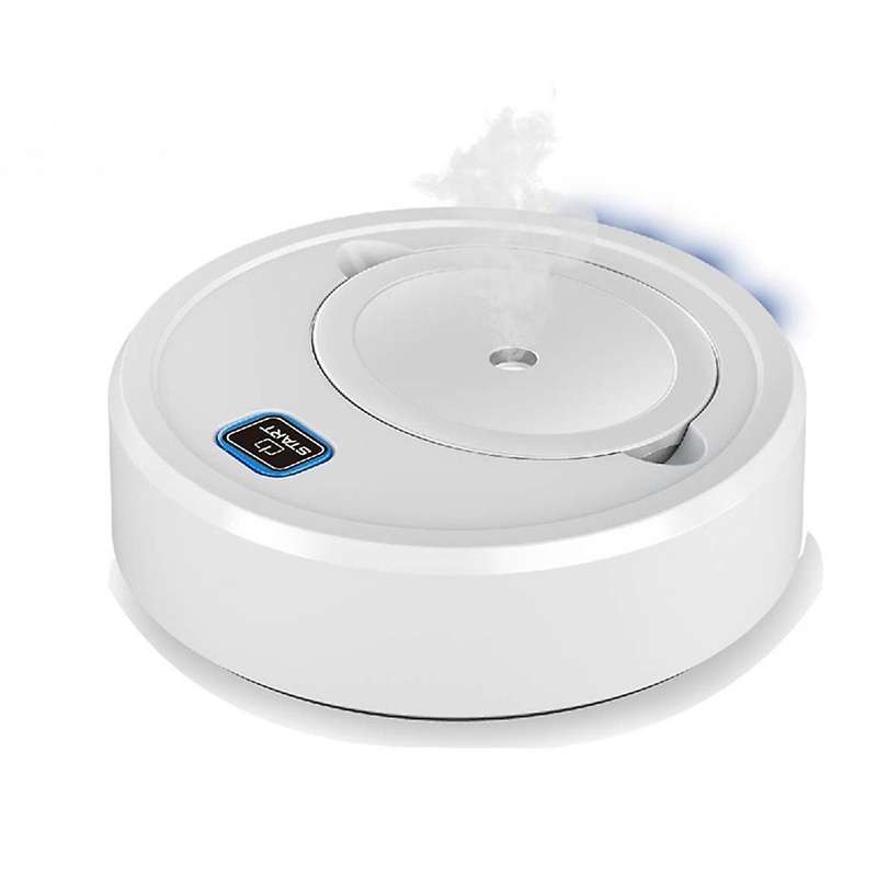 Automatic Sweeping Robot and Air Humidifier In One,white
