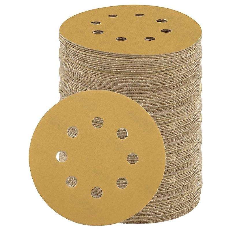 100pcs Sanding Disc, 400 Grit 5 Inch Sanding Sheet, 8 Holes