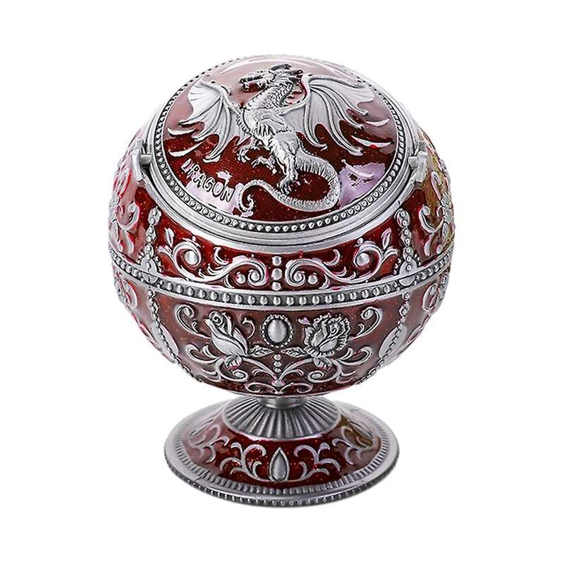 Windproof Ashtray with Lids Ashtray for Office Tabletop Decor,2