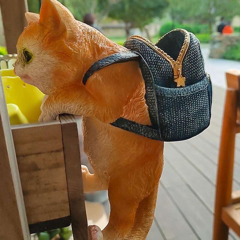 Garden Flowerpot Fish Tank Cat Decoration Gift Pendant Ornament C