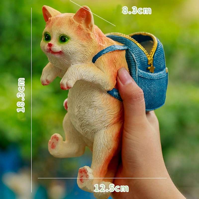 Garden Flowerpot Fish Tank Cat Decoration Gift Pendant Ornament C
