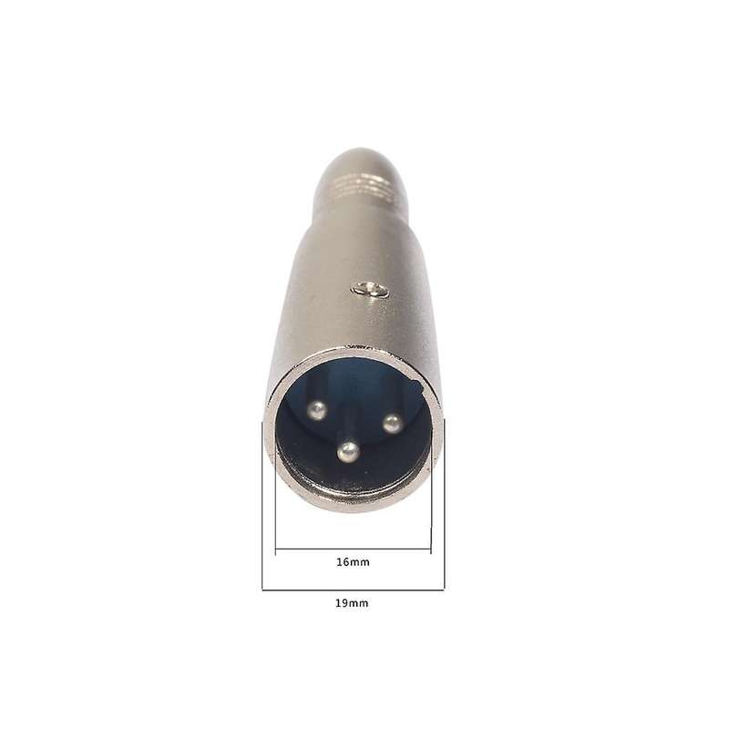 10pcs Adapters-1 6.35mm Xrl Female to Female Audio Adapter Silver