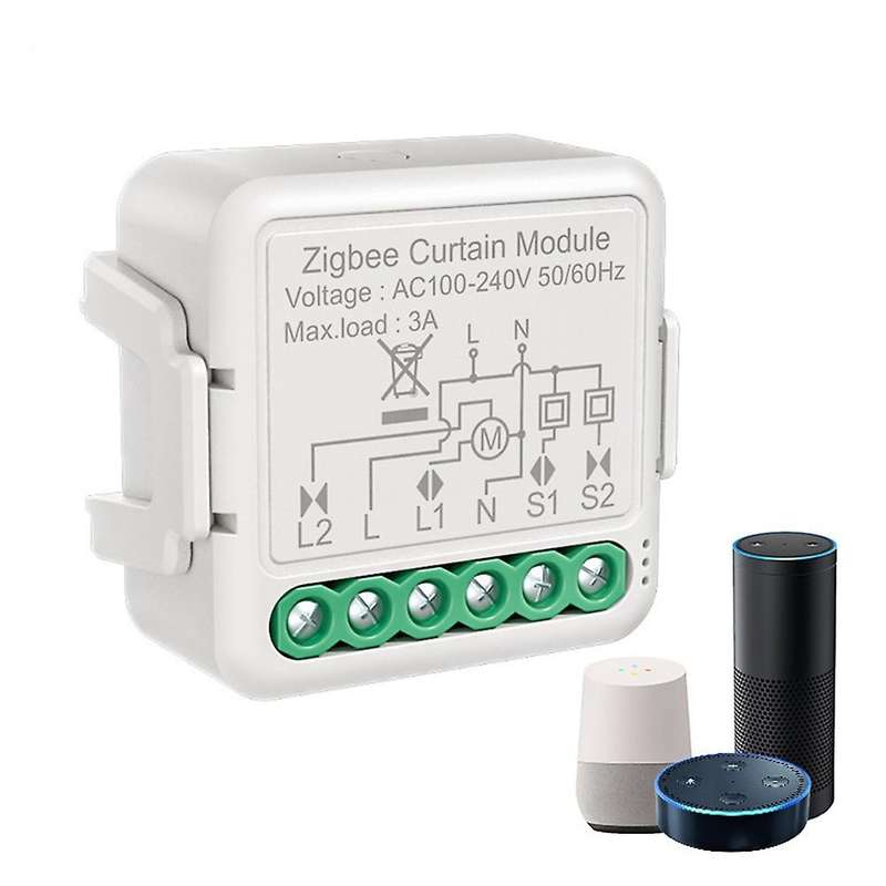 Tuya Smart Zigbee 3.0 Curtain Switch Module for Roller Shutter Blind