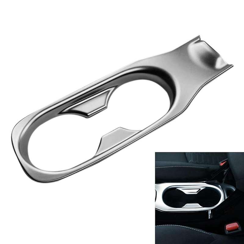 Matte Silver Cup Holder Cover for Toyota Corolla Cross 2021 2022 Rhd