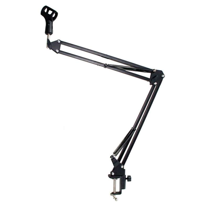 Microphone Holder with Microphone Holder Mounting Clip Can Be Folded