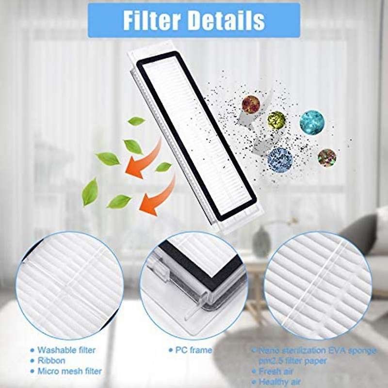 18 Pack Replacement Accessories Kit for Xiaomi Roborock S4 S5