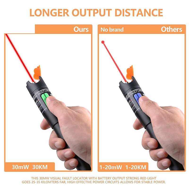 30mw Optic Fiber Cable Tester with Fc Male to Lc Female Adapter, 30km
