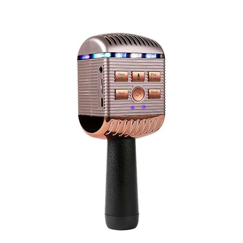 Karaoke Live Party Singing Microphone for Mobile Phone Pc Rose Gold