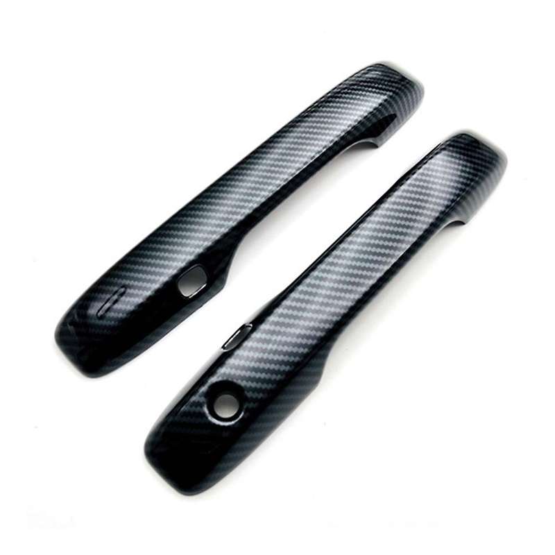 Car Carbon Fiber Front Door Handle Cover Trim Sticker Cover Trims