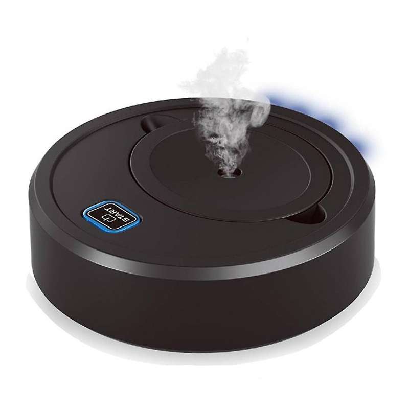 Automatic Sweeping Robot and Air Humidifier In One,black