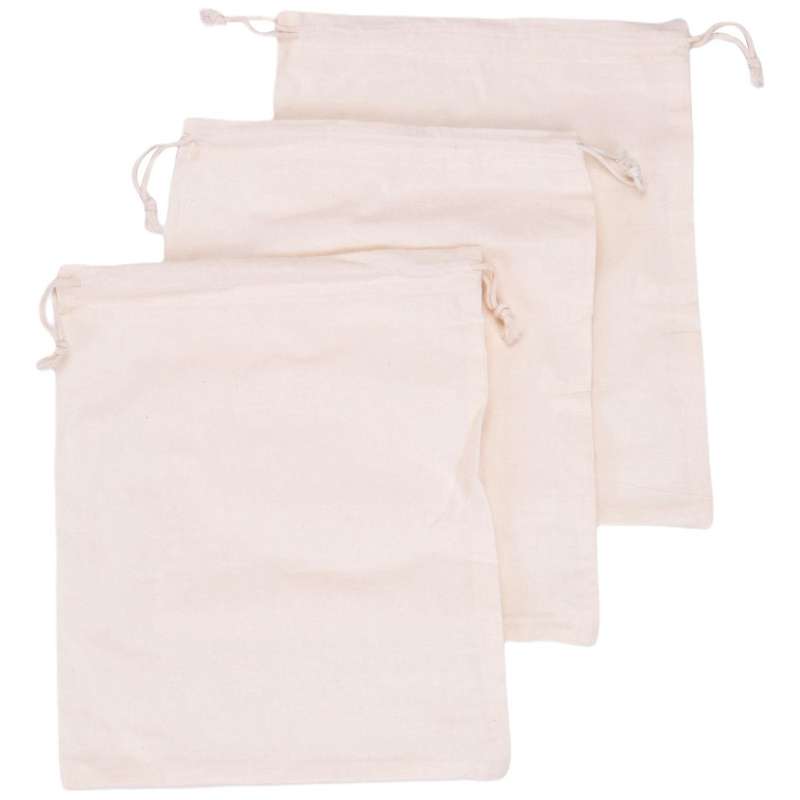 12-set Reusable Produce Bags Organic Cotton Shopping Net Bags