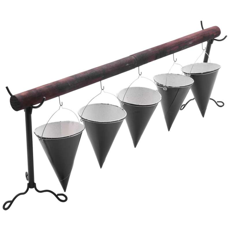 Halloween Witch Hat Broom Snack Bowl Rack Removable Organizer -b