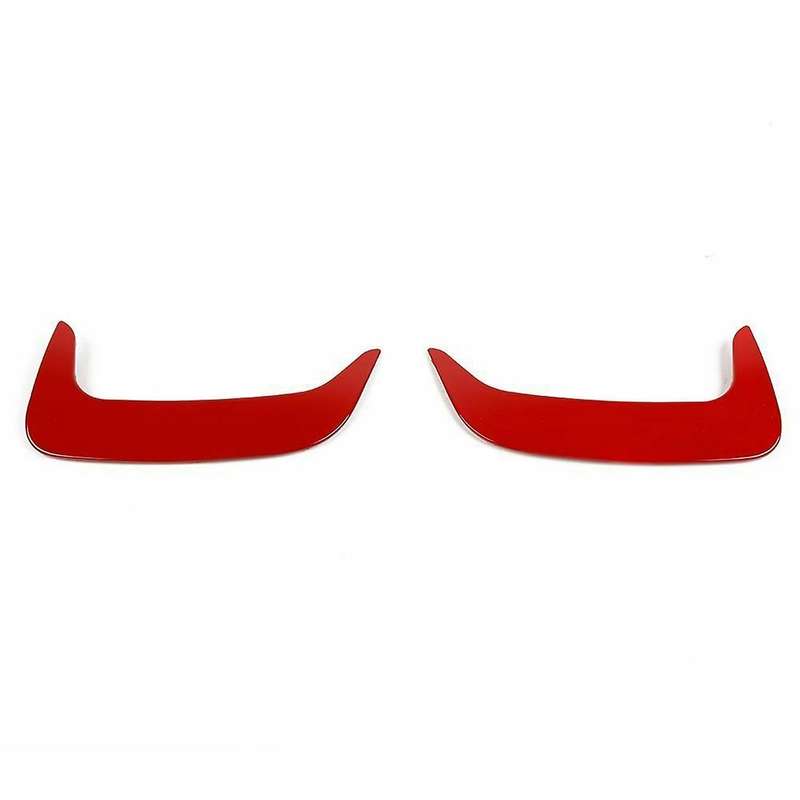 Rear Bumper Side Fin Air Vent for Dodge Charger 2015-2021 2pcs (red)