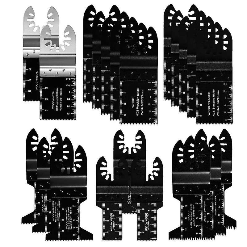21 Pack Multi Tool for Wood Plastics Metal Quick Release Tool Blades